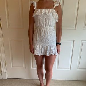 white eyelet dress